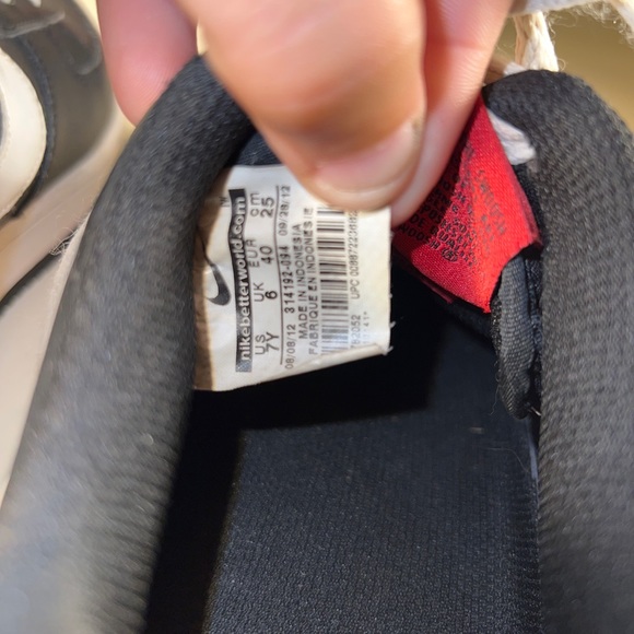 Nike Air Force 1 Size 7 314192-094 Black/White Red Tag - Picture 7 of 10